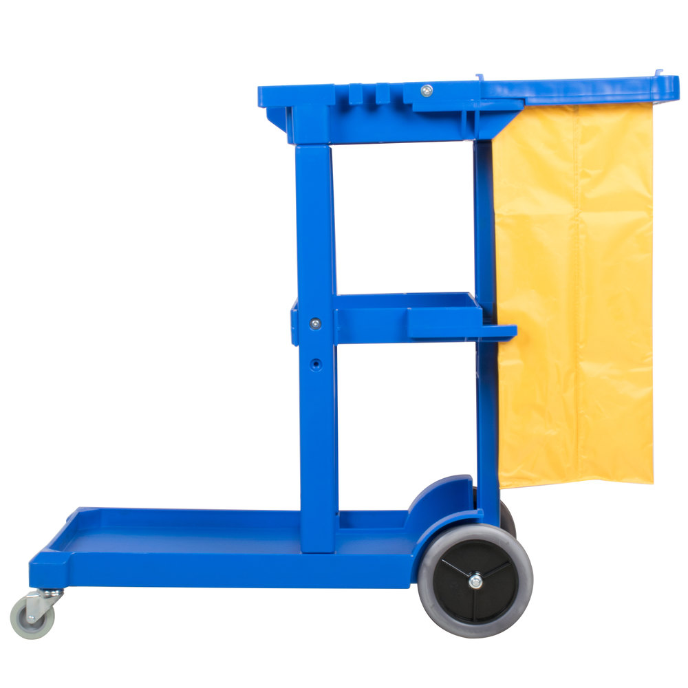 Janitorial поставляет тележку платформы Janitorial с мешком винила 25 галлонов
