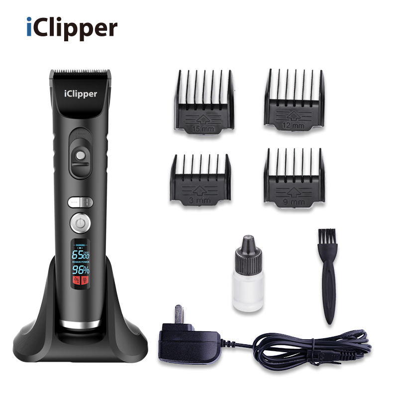 IClipper-A9s AC перезаряжаемый адаптер для стрижки волос Регулируемый станок для стрижки волос мужской триммер для волос