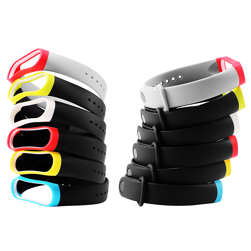 BOORUI Для Сяо Mi Band 3 Спортивные часы силиконовый ремешок интимные аксессуары браслет с разнообразными цвета