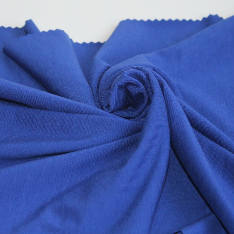 Экологически чистая ткань tencel из переработанного полиэстера, эластичная одинарная трикотажная ткань для спортивной одежды