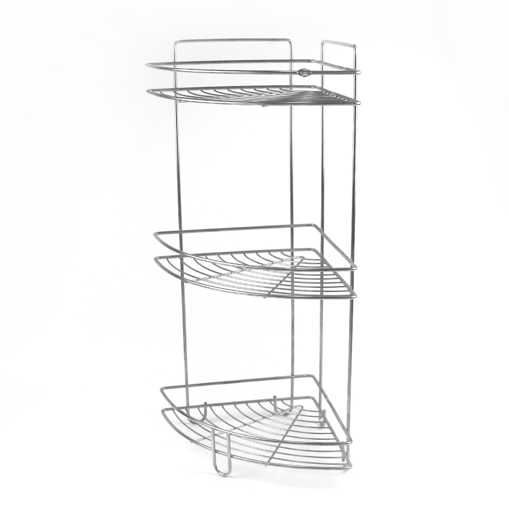 3 Tier 304/201 Stainless Steel Triangle Bathroom Corner Shower Caddy Rack Shower Caddy Corner Shelf Bathroom