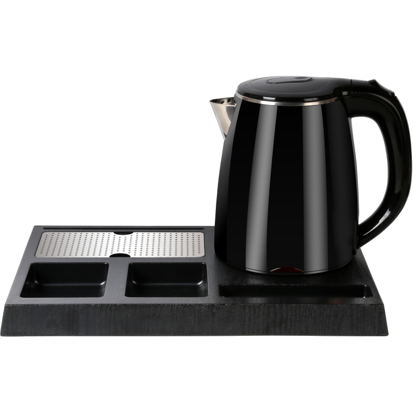 Giftforall hotel luxury 1.0L двухслойный анти-горячий Электрический чайник со встроенным лотком