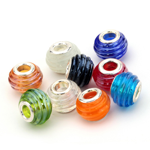 Прекрасный стеклянный шарик оптовая продажа ручной работы Мурано lampwork стекло Европейский Бусины Подходит для браслеты с подвесками