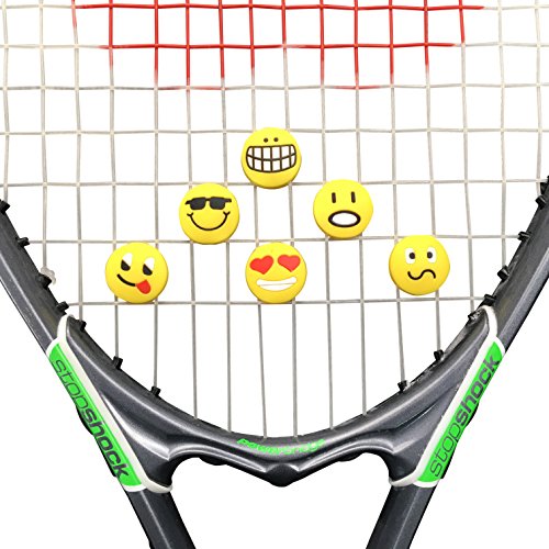 Funny Emoticon Shock Absorber Soft Silicone Vibration Tennis Dampener