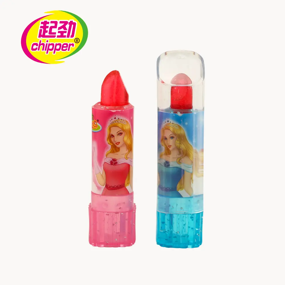 New design Fruity flavor Lollipop lipstick candy
