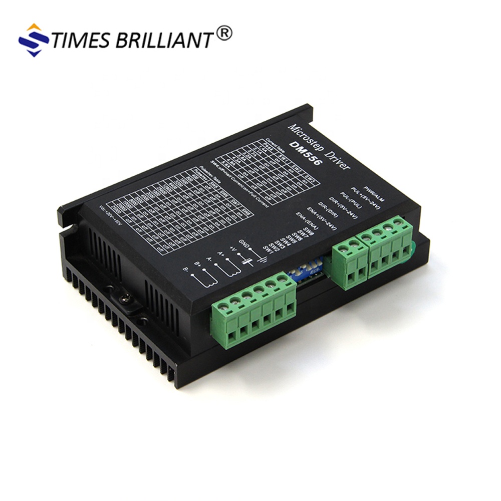 Китай micro Драйвер шагового двигателя 50 v питания постоянного тока 5.6A DM556 ЧПУ шаг водитель мотора