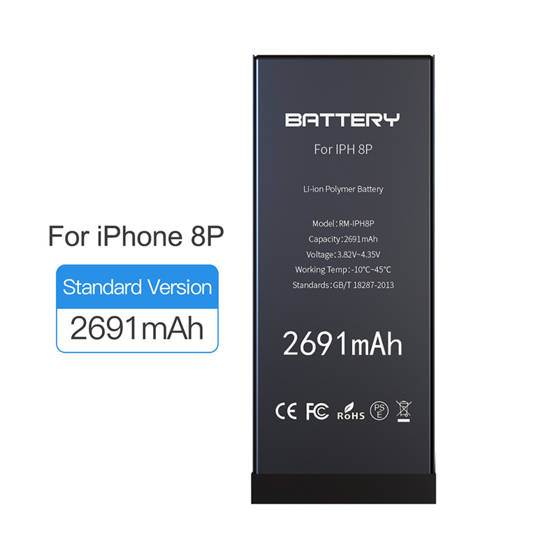 DE US склад Ti IC 2691 mah полная емкость литий-ионная батарея для iPhone 8 плюс