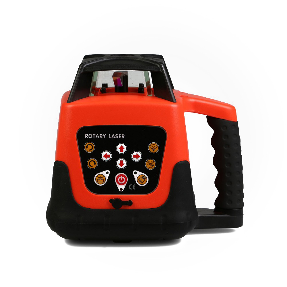 Red rotary Laser Level 500M Horizontal vertical machine with Aluminum tripod and 5m staff