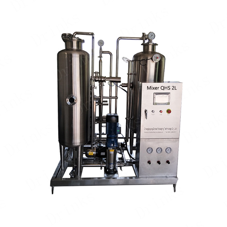 QHS 2000л мелкомасштабный газированный безалкогольный напиток Co 2 миксер смешивающая машина