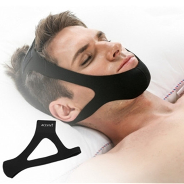 Lowest Price Full head jaw support snoring solution anti snore chin strap