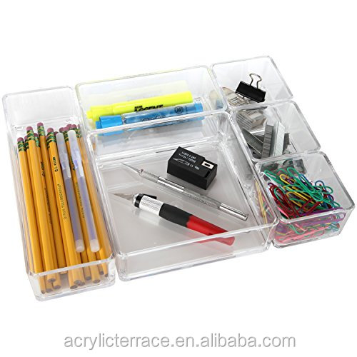 Прозрачный акриловый desktop organizer/акрил стационарных организатор