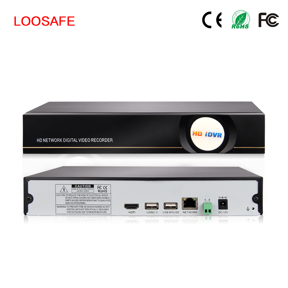 Loosafe 4 К H.265 NVR система 4ch видеонаблюдения NVR ONVIF со встроенным plug and play и поддержка P2P облачный сервис