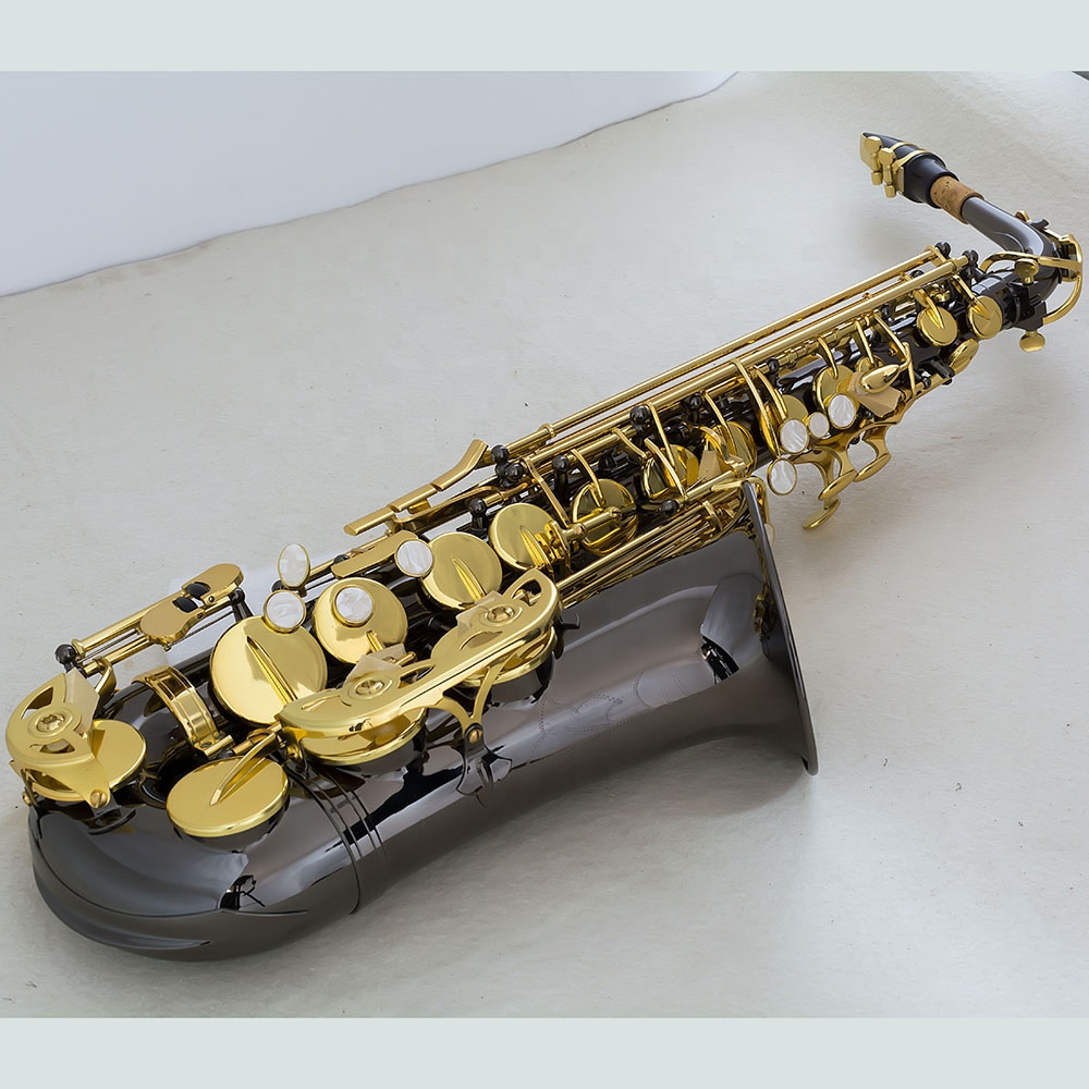 Принимаем OEM Alto Sax черный никель саксофон с латунным корпусом