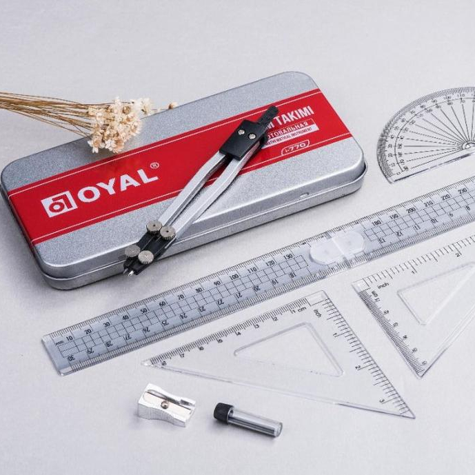 Оптовые товары из Китая 9 шт. рисунок компас compas geometriматематический набор Геометрическая коробка