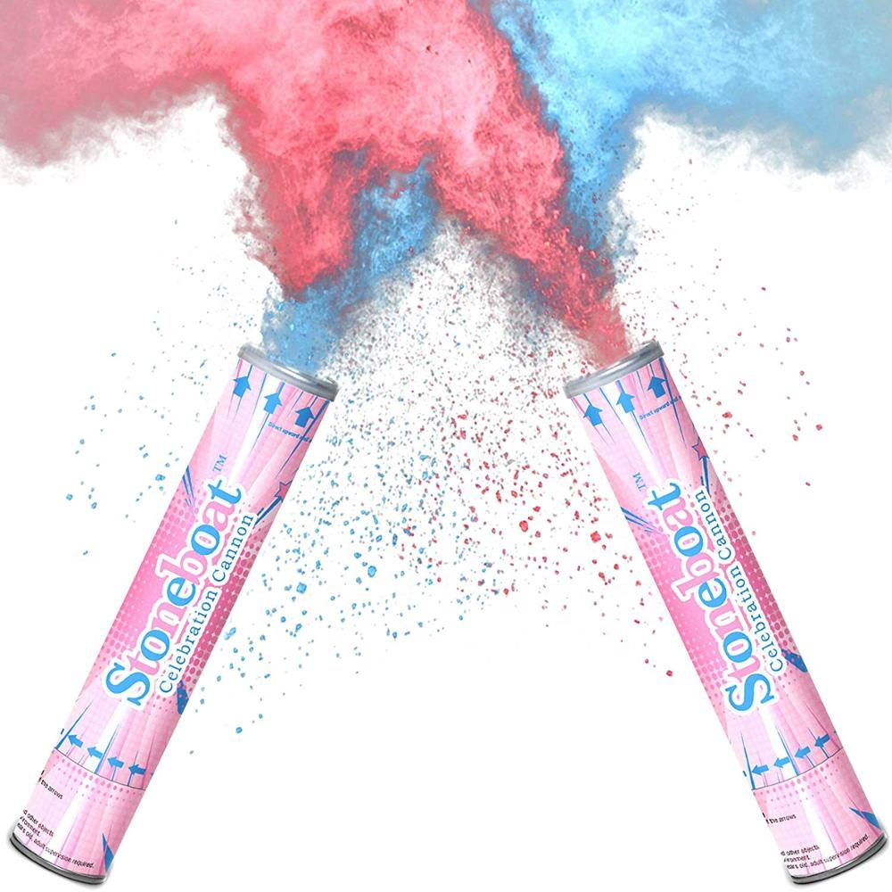 Новинка 2021, пушка с конфетти, цветная пушка holi, цветная кукурузная мука, цветные дымовые пушки