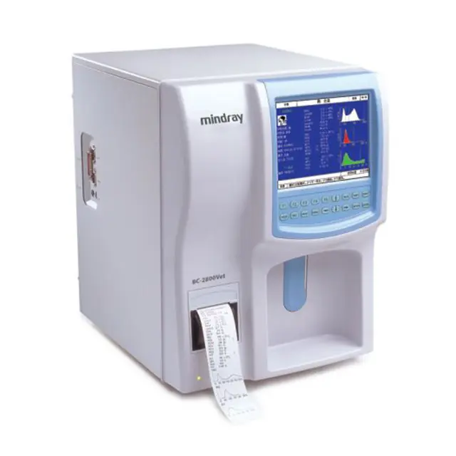 Mindray BC-2800 Vet fully automatic hematology analyzer with 19 parameters for CBC testing and micro sampling technology