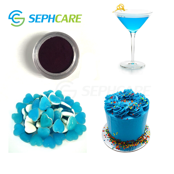 Пищевые красители Sephcare FCF, цвет E133, ярко-синий