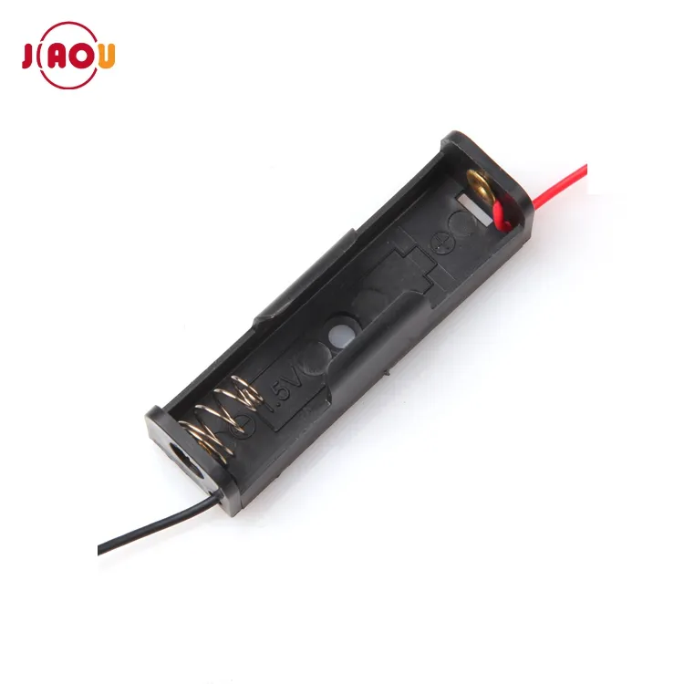 JIAOU AA1x1.5V Battery case holder With Wire Lead