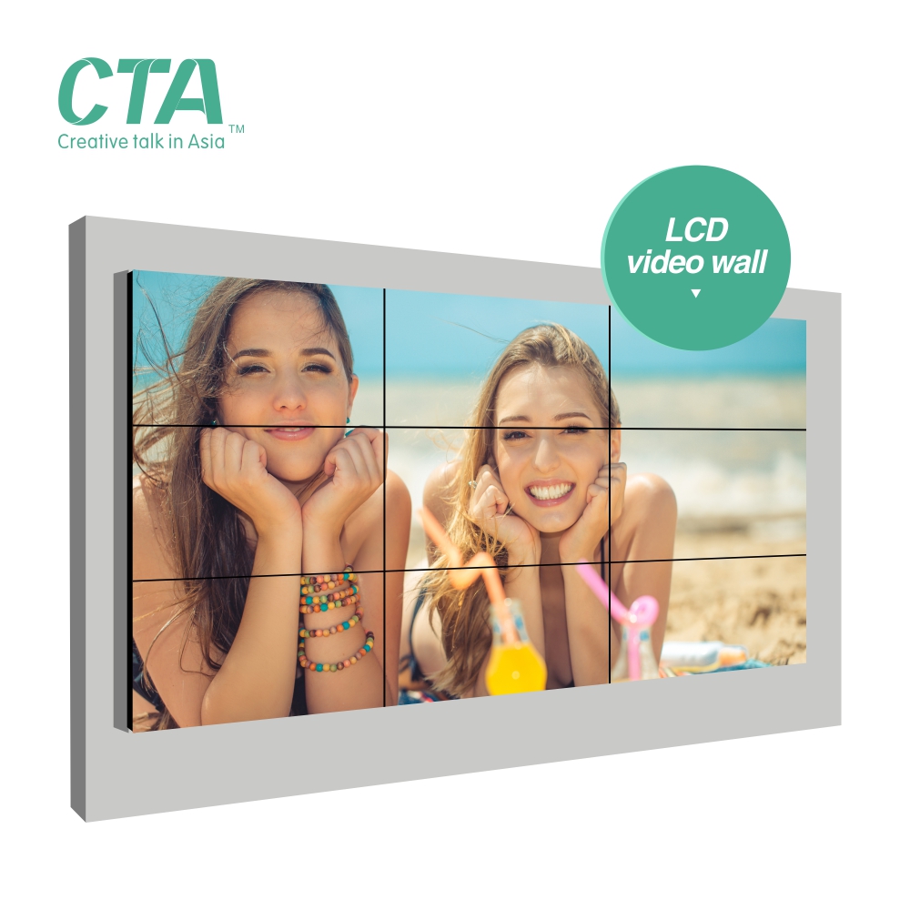 Супер узкая рамка lcd видеостена 4k ips рекламный экран
