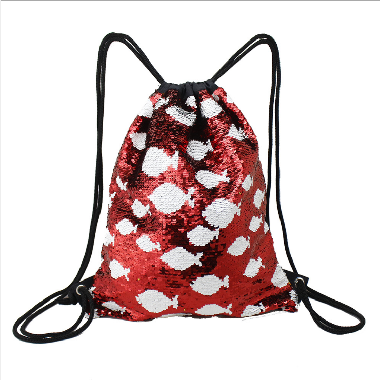 Повседневная Сублимация Сияющий блесток Магия drawstring спортивная сумка