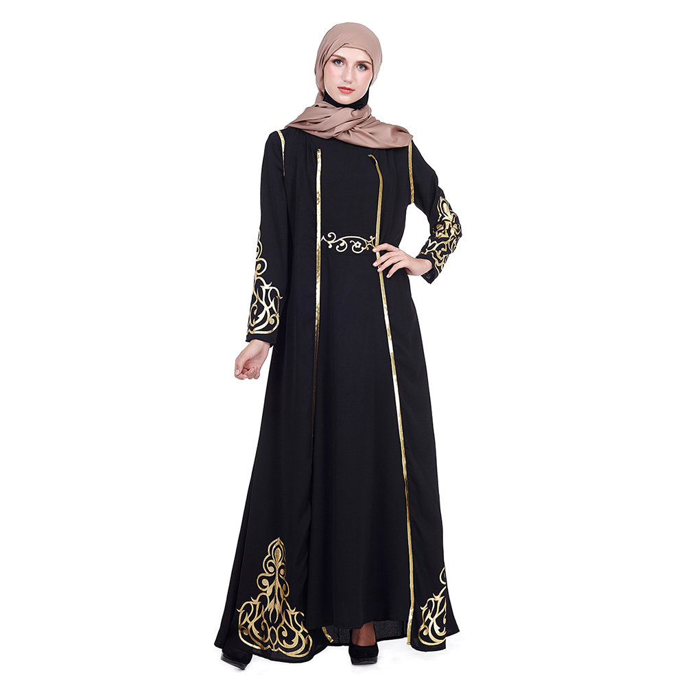 Zakiyyah zk004 оптовая продажа в Дубае из двух частей Abaya бронзирующий дизайн горячая распродажа халат для ИД Рамадан готов к отправке