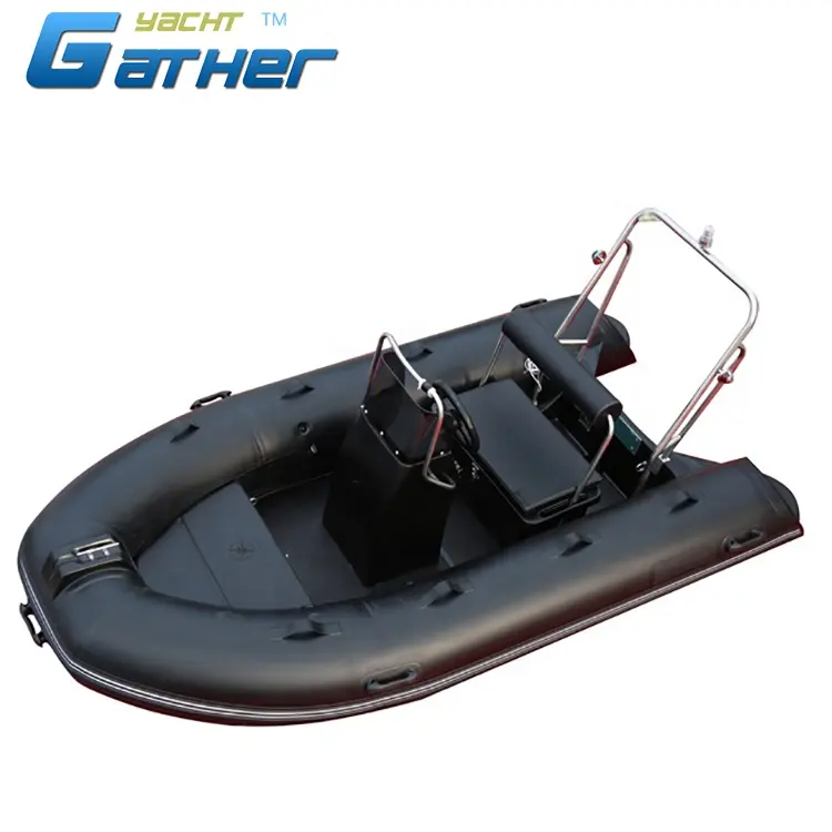 Gather CE certificate China Inflatable luxury rib hypalon inflatable boat