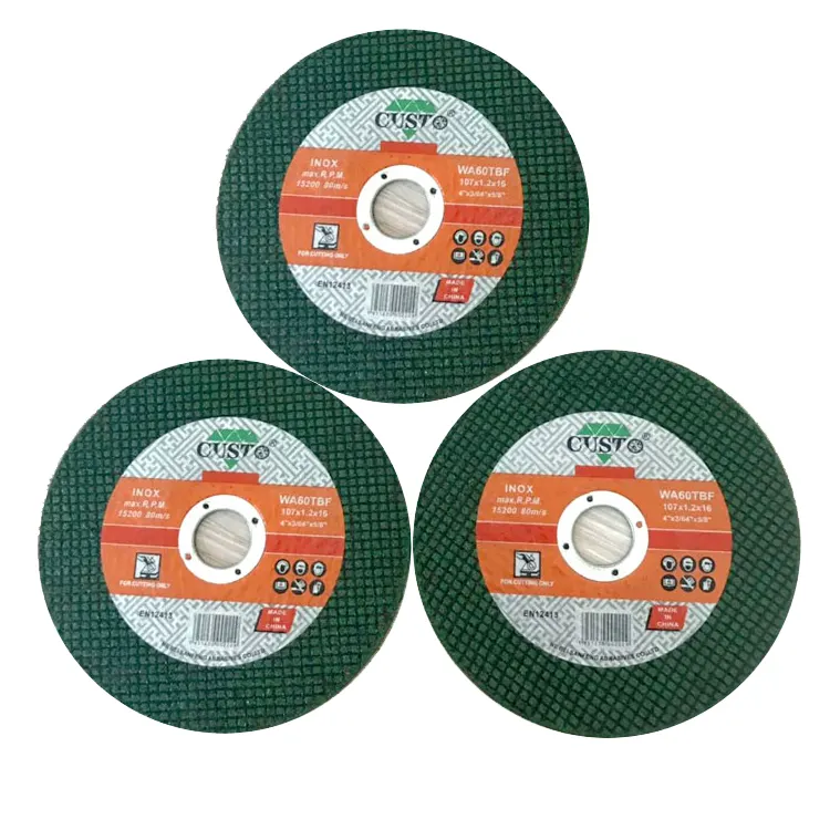 4 inch 107mm green abrasive cutting disc for metal