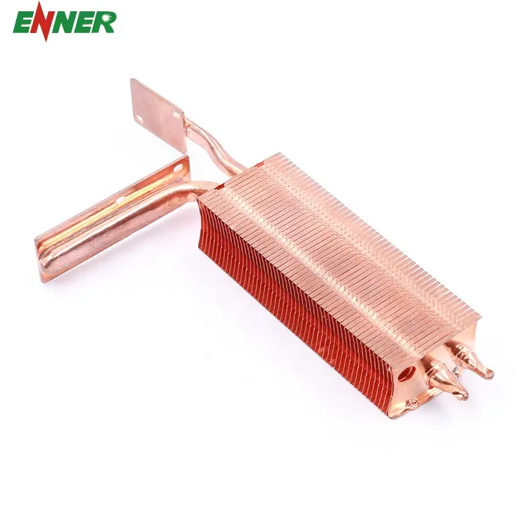 Custom High Efficiency Copper Extrusion Skived Fin Heat Sink