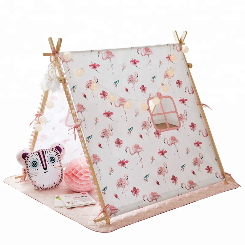 High quality cotton children teepee tent indoor