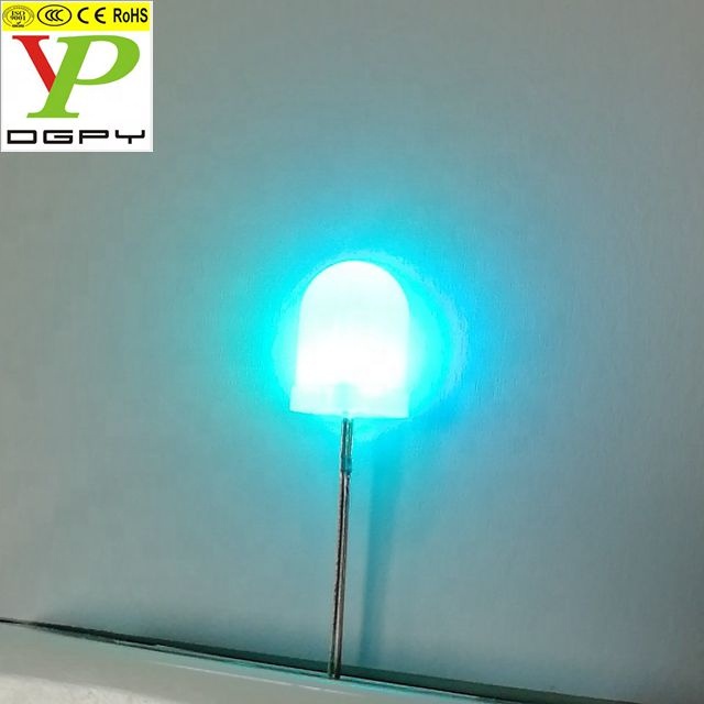Горячая распродажа 10 мм rgb многоцветный self быстро мигающий светодиод с молочно-белый матовый Объектив