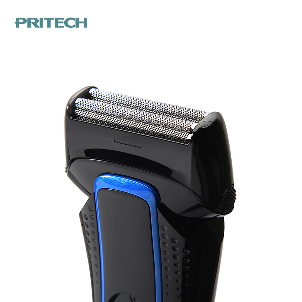 PRITECH дешевая цена с двумя лезвиями Аккумуляторная Беспроводная электрическая Мужская бритва