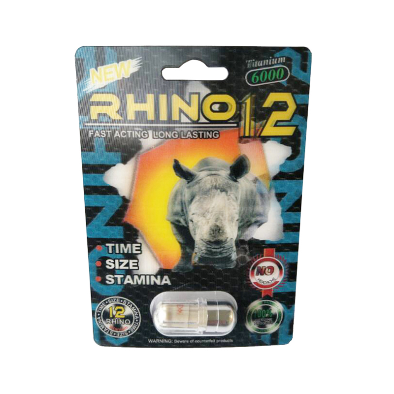 3D карты для мужского повышения таблетки капсулы упаковки-RHINO