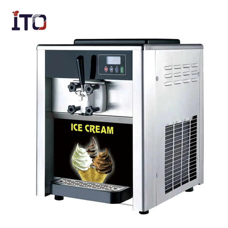 15L/H Portable Countertop Design Commercial Frozen Yogurt Soft Ice Cream Machine