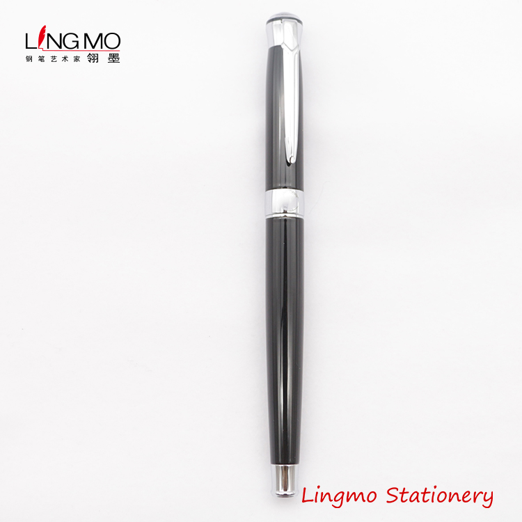 Lingmo Luxury металлическая шариковая ручка в цвете черное золото