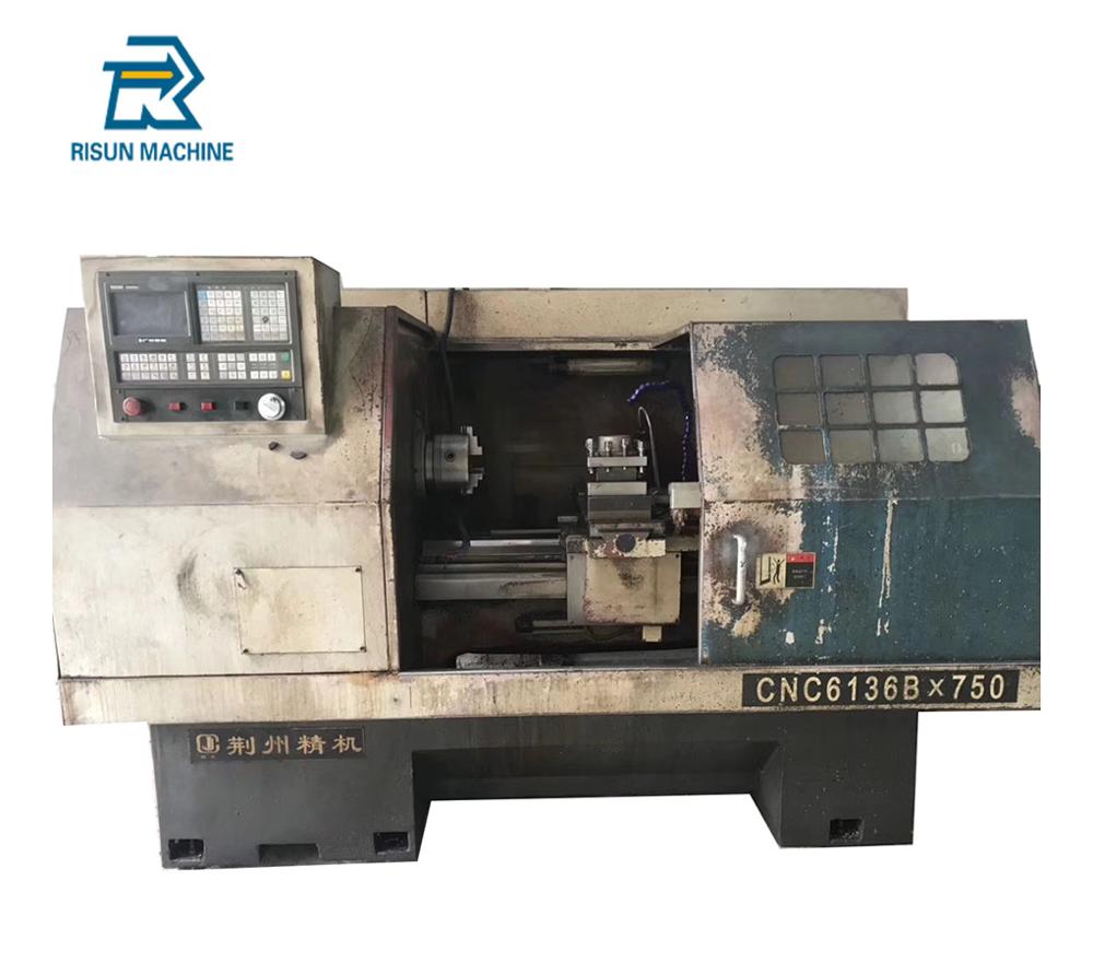 Вторая рука CNC 6136*750 мм токарный станок с ЧПУ токарный центр для металла