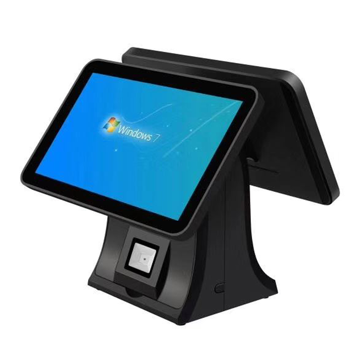 Новый дизайн, розничная продажа сенсорный экран 15inch pos системы двойной экран Ресторан заказе машины с поддержкой Wi-Fi и с RAM4GB,SSD64GB