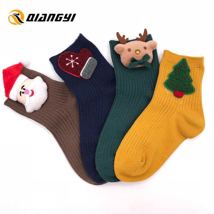 Best Gift Animal Custom Winter 3D Baby Socks Gift Set, Baby Cute Boy Tube Christmas Socks 3D