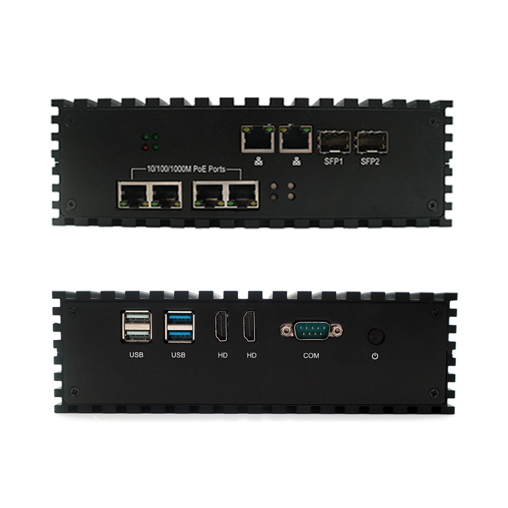 Pfsense брандмауэр barebone x86 intel core i3 i5 i7 микро ПК настольный мини-компьютер