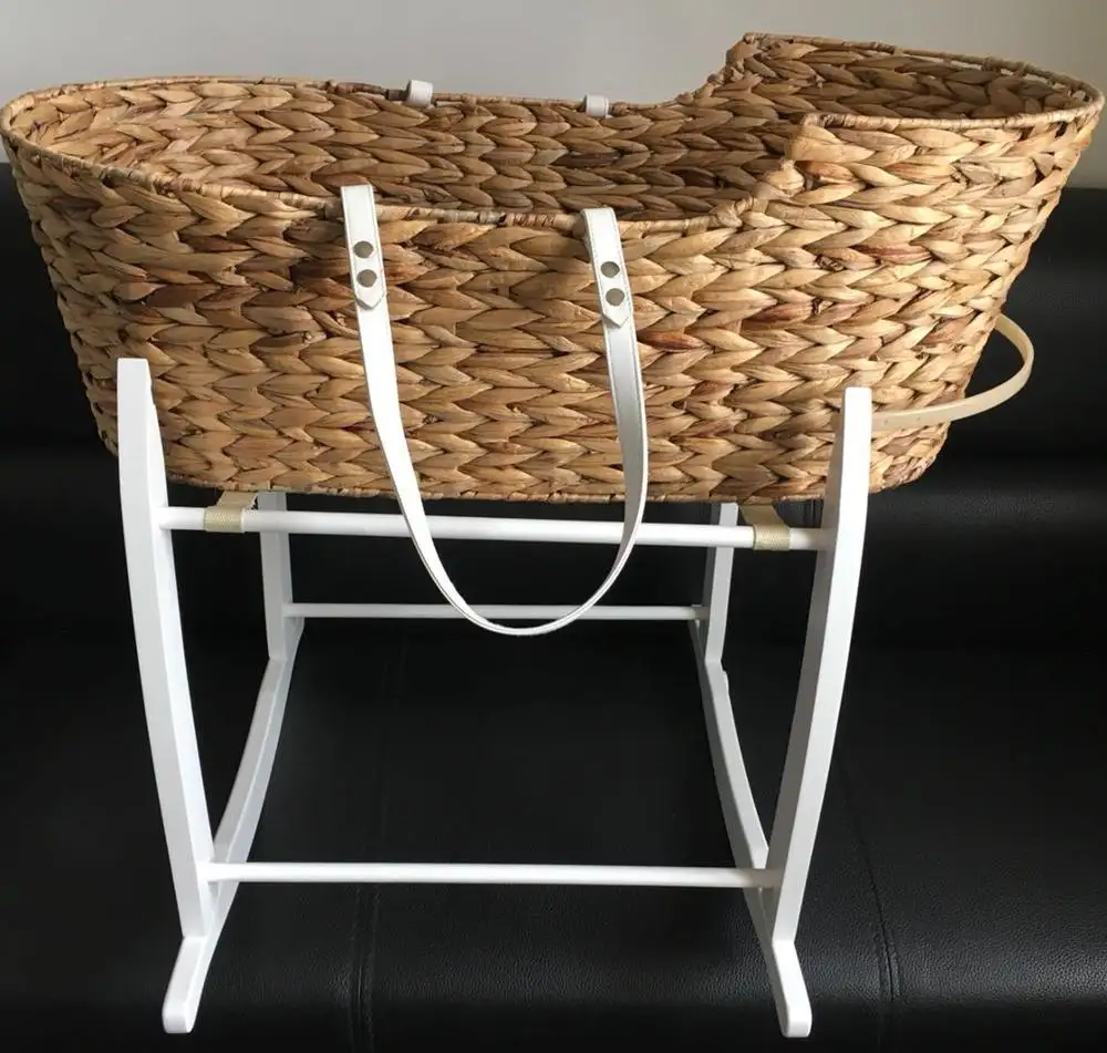 New design baby new zealand pinewood moses bassiner basket stand