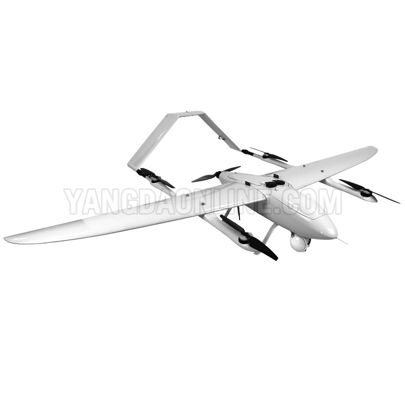 Беспилотник VTOL с фиксированным крылом для наблюдения и отображения дрона дальнего радиуса действия с зум-камерой и GPS