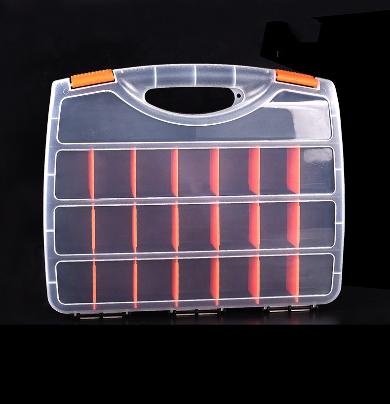 Plastic Portable Parts Toolbox Screw Electronic Components Latticed Material Receiving Box