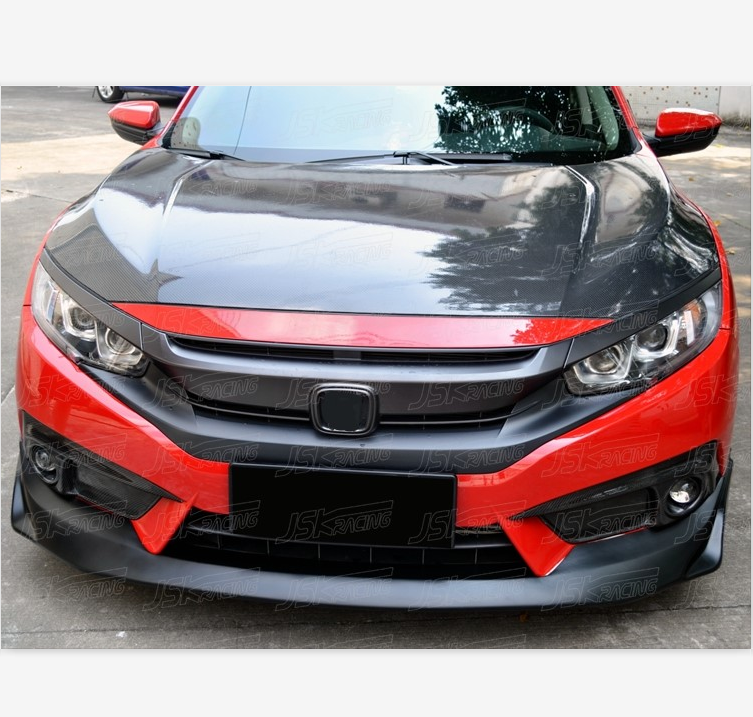 Передняя противотуманная фара из 2016 углеродного волокна для HONDA CIVIC X FC 10