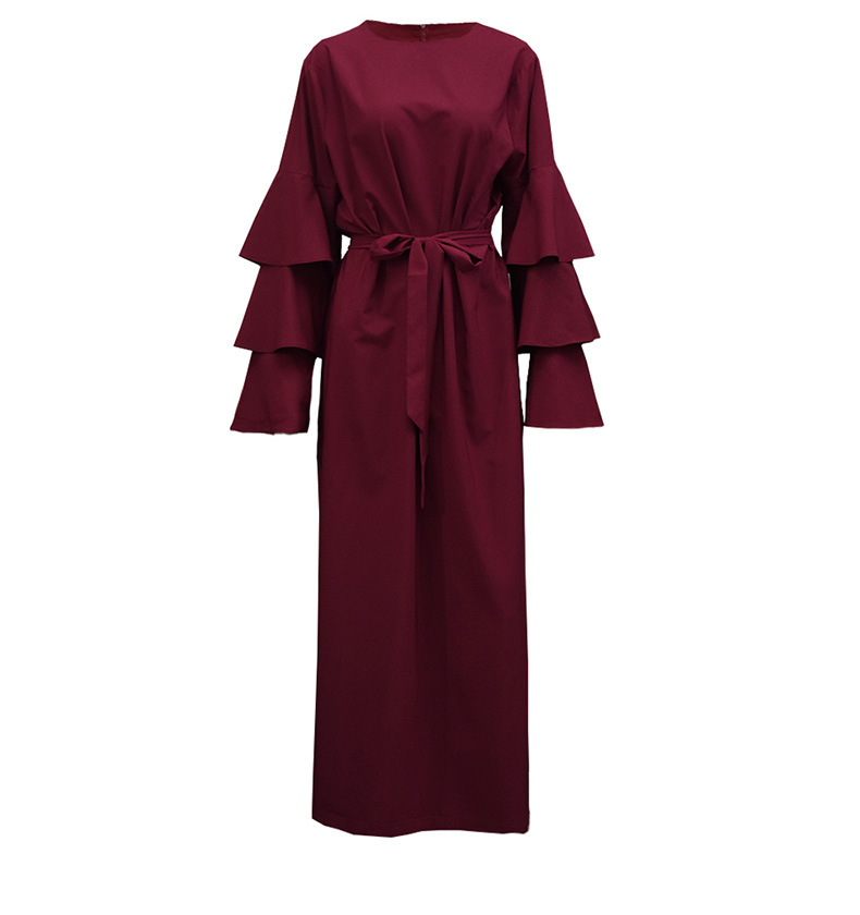 Китай, оптовая продажа, мусульманское платье abaya с пером в наличии, baju, Арабская одежда