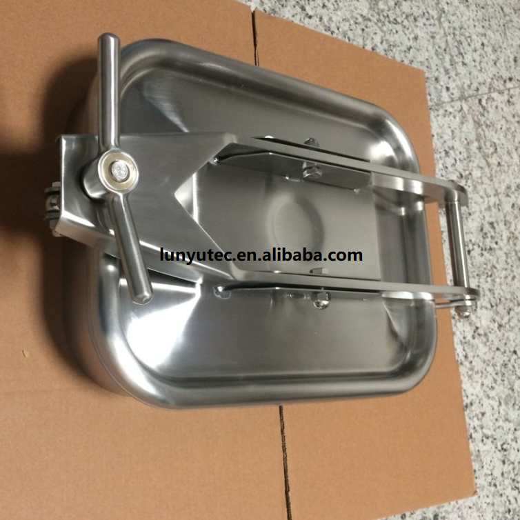 Rectangular Manlid Square Manhole Cover For Stainless Steel Tank