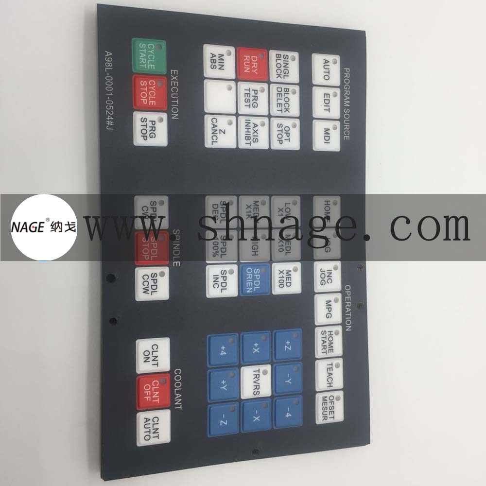 Новый A98L-0001-0524 # J FANUC терапии мембранная клавиатура A98L00010524J клавиатура