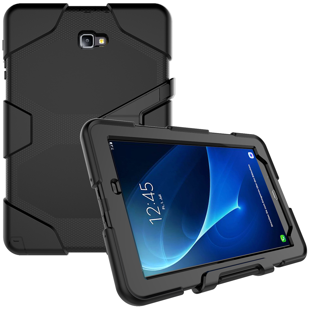 Чехол-подставка для SAMSUNG Galaxy Tab A 10,1 P580 P585 с защитой экрана черного цвета