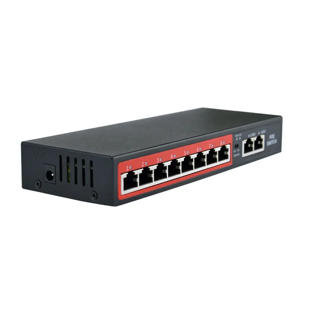 Factory high quality 8Ports POE Switch Reverse Power Supply Ethernet smart switch for ip camera