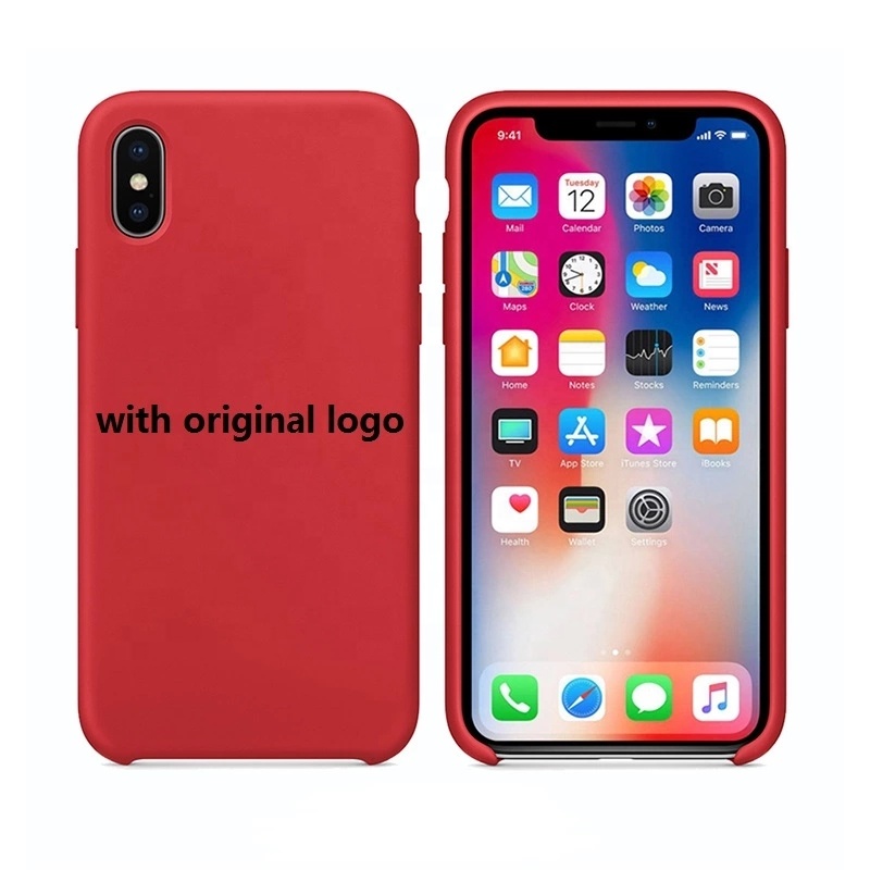 Оригинальный силиконовый чехол для iPhone, противоударный мягкий силиконовый чехол с пользовательским логотипом