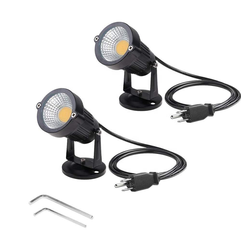 Открытый прожектор яркий светодио дный светодиодный черный пейзаж 5 Вт rgb украшения сада свет с зажимом
