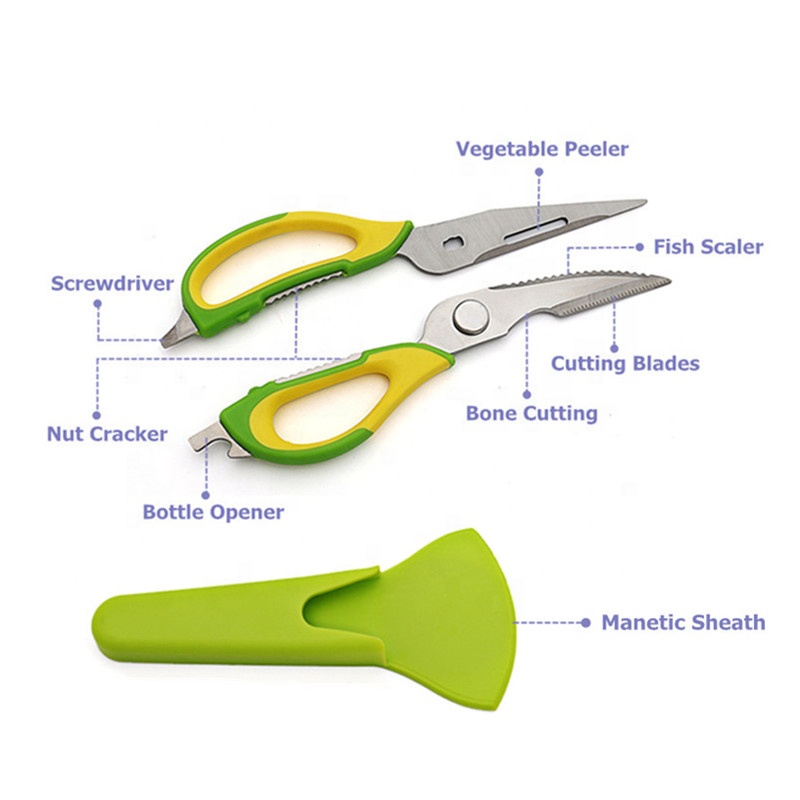 Amazon Лидер продаж 6 в одном многофункциональный кухня Scissor